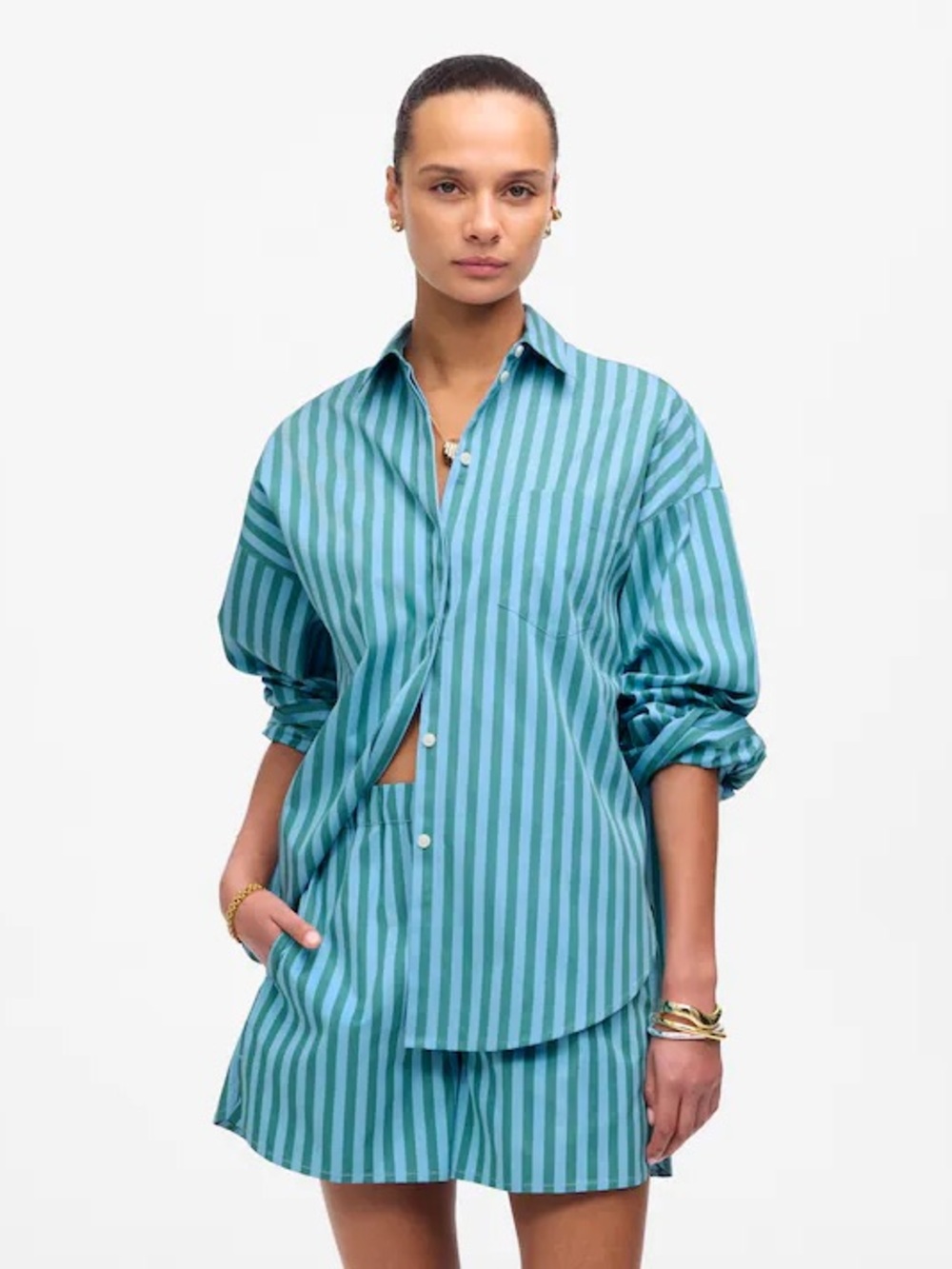 Madewell Aqua Stripe Set
